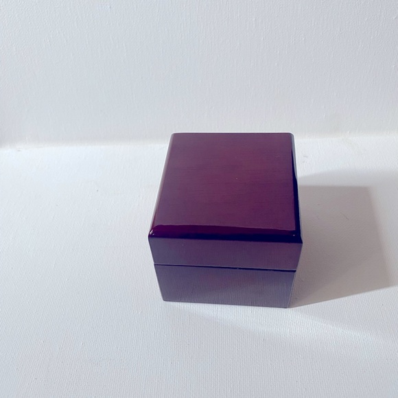 14k white gold diamond aqua ring - Picture 2 of 6